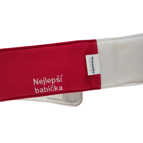 Priessnitzův zábal na krk s výšivkou