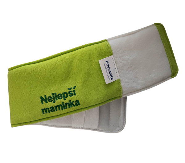 Priessnitzůvz zábal na krk s výšivkou nejlepší maminka